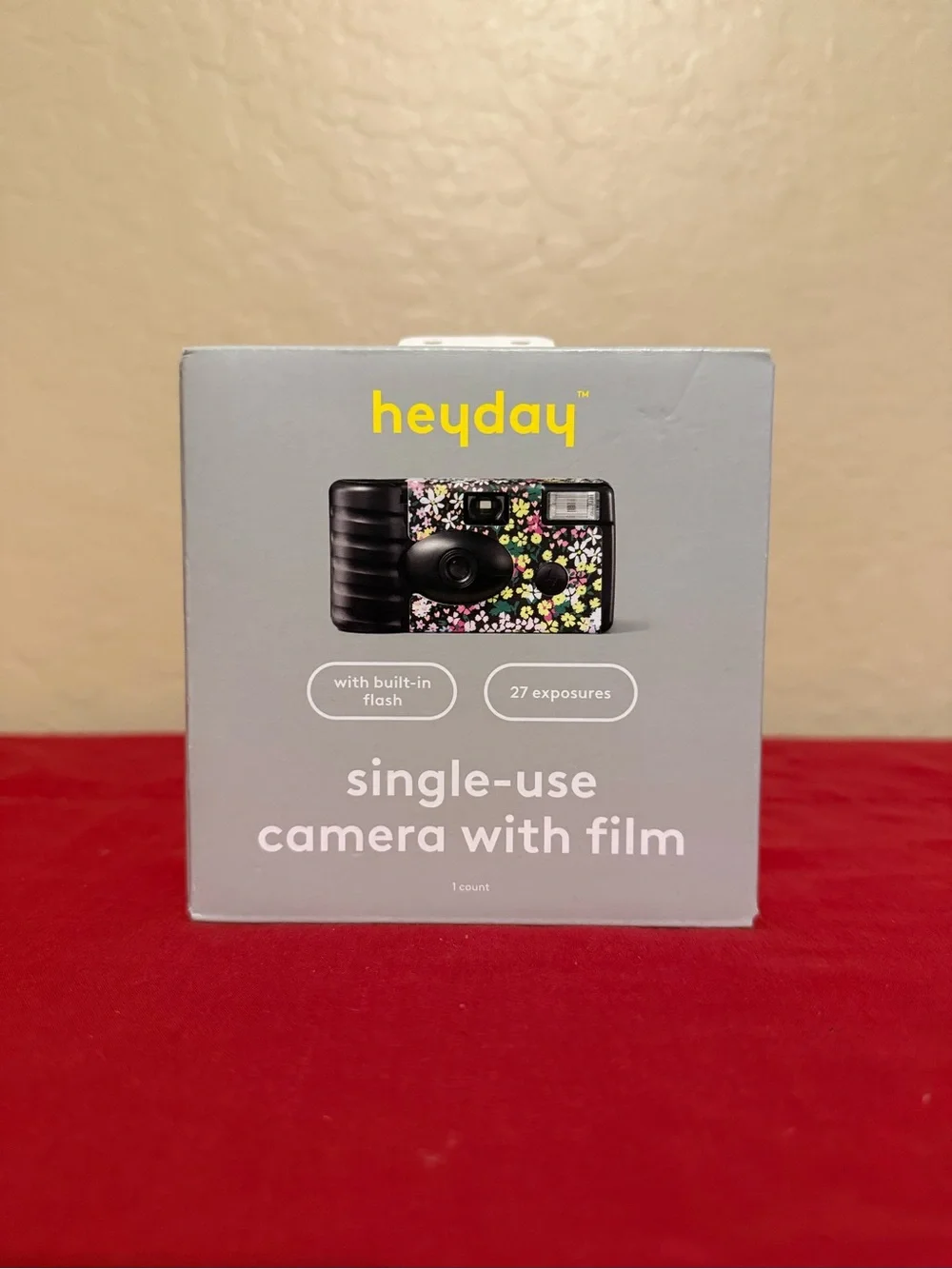 10xSingle-Use Film Camera (Floral Accent)